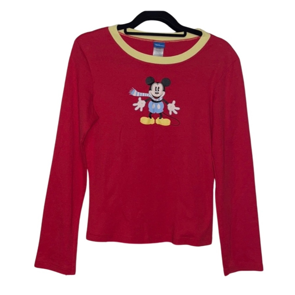 Disney Red Mickey Mouse Tee - Size M